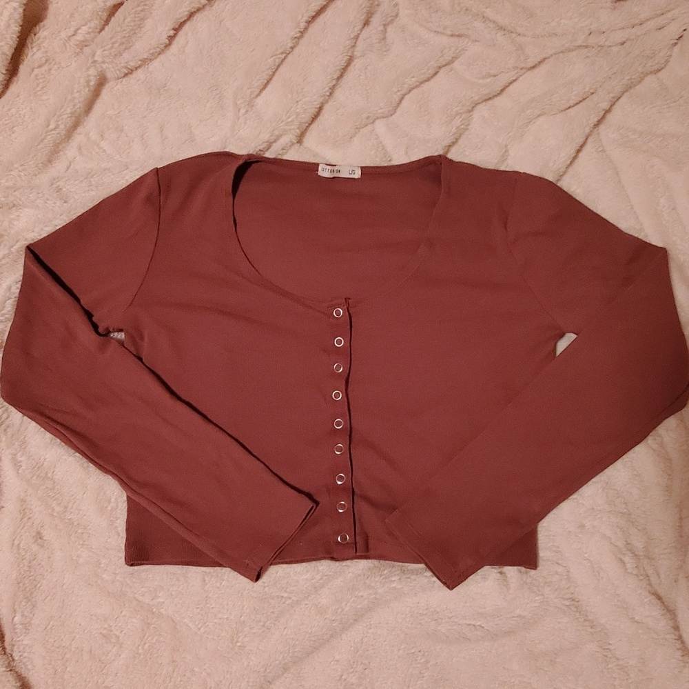 Brown Crop Top